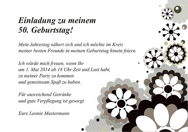 Individuelle Geburtstagseinladungen personalisierte Einladungen zum Geburtstag