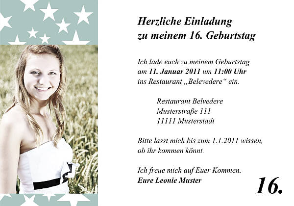 Individuelle Geburtstagseinladungen personalisierte Einladungen zum Geburtstag