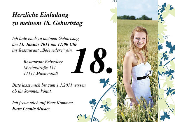 Individuelle Geburtstagseinladungen personalisierte Einladungen zum Geburtstag