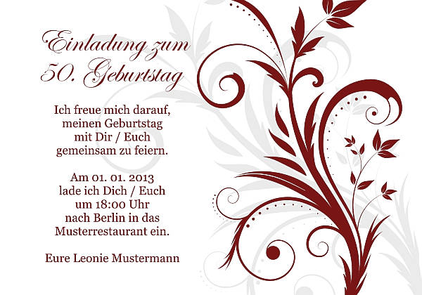 Individuelle Geburtstagseinladungen personalisierte Einladungen zum Geburtstag