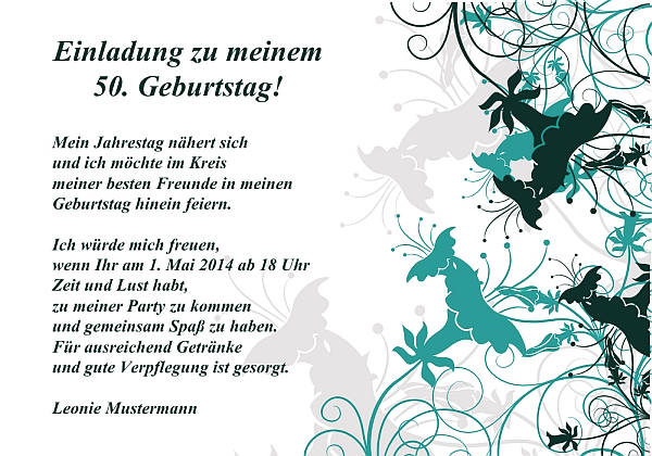 Individuelle Geburtstagseinladungen personalisierte Einladungen zum Geburtstag