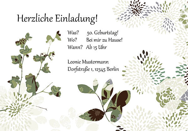 Individuelle Geburtstagseinladungen personalisierte Einladungen zum Geburtstag