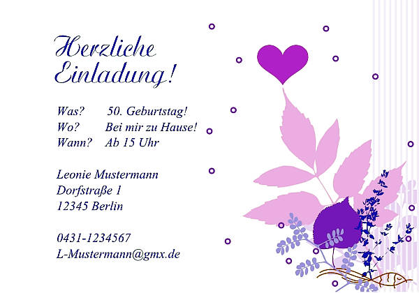Individuelle Geburtstagseinladungen personalisierte Einladungen zum Geburtstag