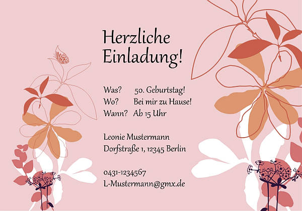 Individuelle Geburtstagseinladungen personalisierte Einladungen zum Geburtstag