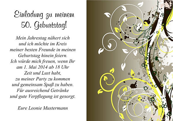 Individuelle Geburtstagseinladungen personalisierte Einladungen zum Geburtstag