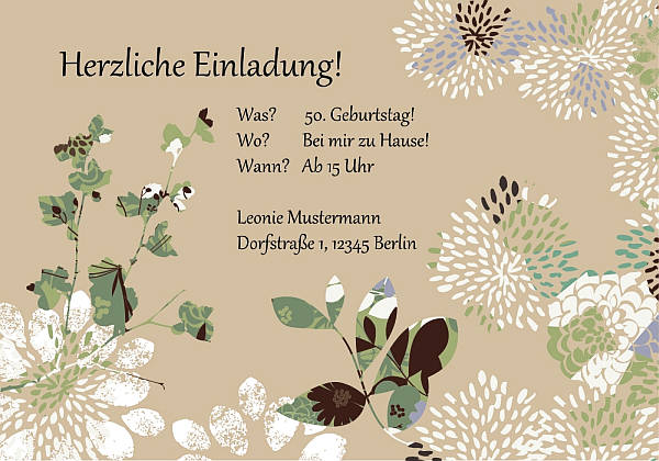 Individuelle Geburtstagseinladungen personalisierte Einladungen zum Geburtstag