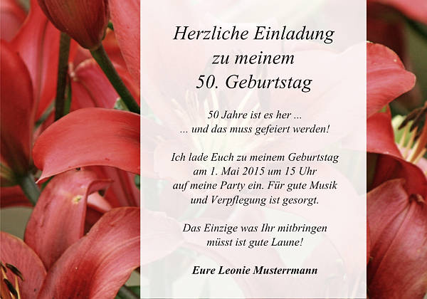 Individuelle Geburtstagseinladungen personalisierte Einladungen zum Geburtstag