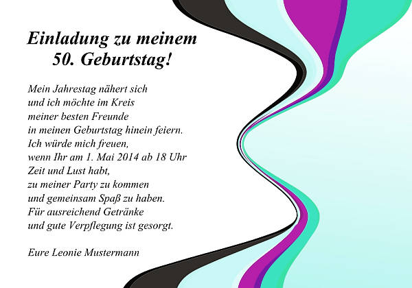 Individuelle Geburtstagseinladungen personalisierte Einladungen zum Geburtstag