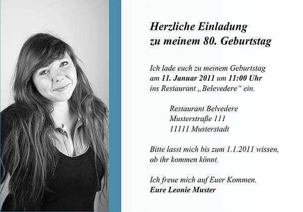 Individuelle Geburtstagseinladungen personalisierte Einladungen zum Geburtstag