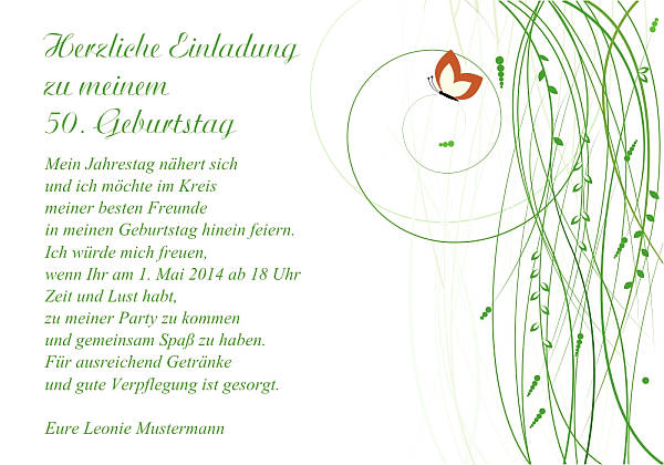 Individuelle Geburtstagseinladungen personalisierte Einladungen zum Geburtstag