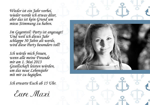 Individuelle Geburtstagseinladungen personalisierte Einladungen zum Geburtstag