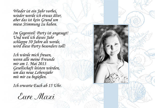 Individuelle Geburtstagseinladungen personalisierte Einladungen zum Geburtstag