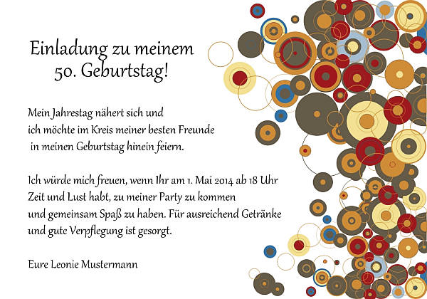 Individuelle Geburtstagseinladungen personalisierte Einladungen zum Geburtstag