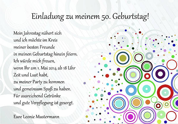 Individuelle Geburtstagseinladungen personalisierte Einladungen zum Geburtstag