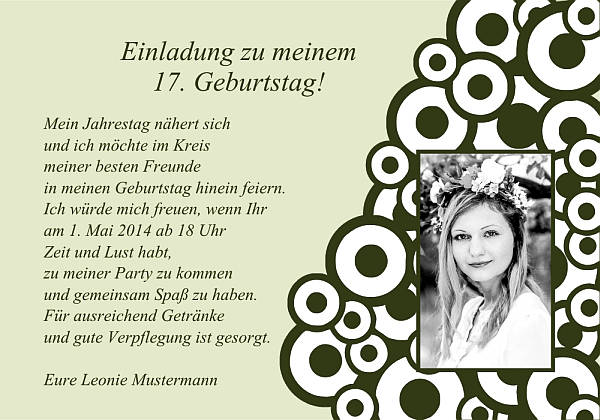 Individuelle Geburtstagseinladungen personalisierte Einladungen zum Geburtstag