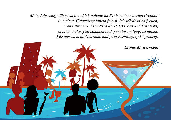 Individuelle Geburtstagseinladungen personalisierte Einladungen zum Geburtstag