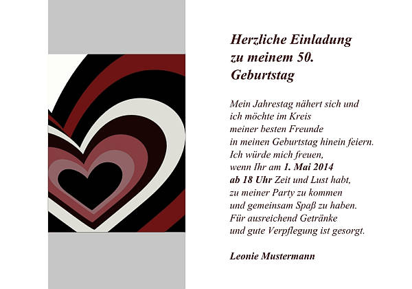 Individuelle Geburtstagseinladungen personalisierte Einladungen zum Geburtstag