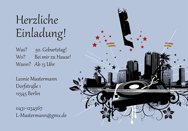 Individuelle Geburtstagseinladungen personalisierte Einladungen zum Geburtstag