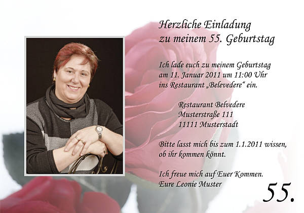 Individuelle Geburtstagseinladungen personalisierte Einladungen zum Geburtstag