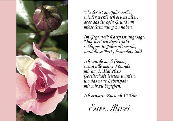 Individuelle Geburtstagseinladungen personalisierte Einladungen zum Geburtstag