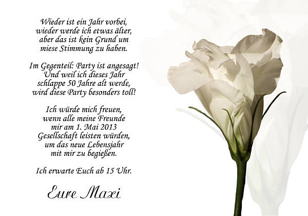 Individuelle Geburtstagseinladungen personalisierte Einladungen zum Geburtstag