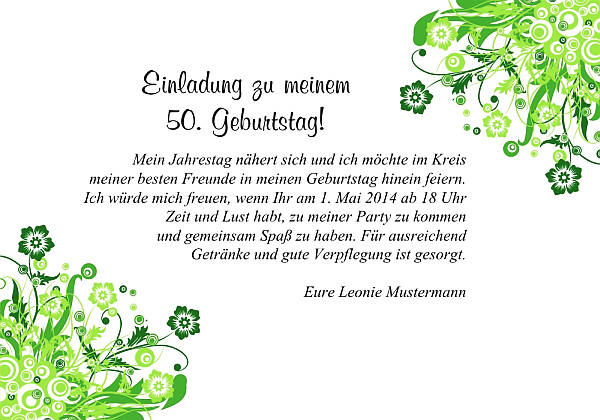 Individuelle Geburtstagseinladungen personalisierte Einladungen zum Geburtstag