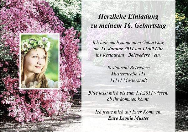 Individuelle Geburtstagseinladungen personalisierte Einladungen zum Geburtstag