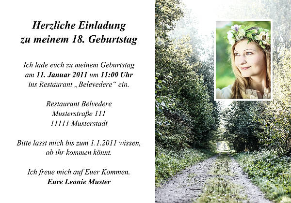 Individuelle Geburtstagseinladungen personalisierte Einladungen zum Geburtstag