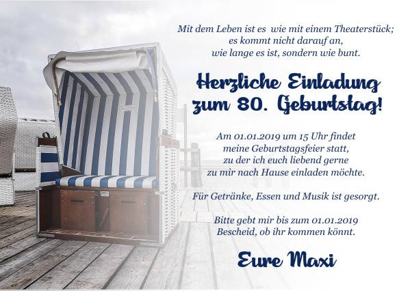 Maritime Geburtstagseinladungen Maritime Einladungskarten zum Geburtstag
