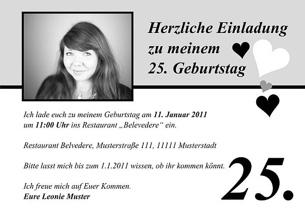 Individuelle Geburtstagseinladungen personalisierte Einladungen zum Geburtstag