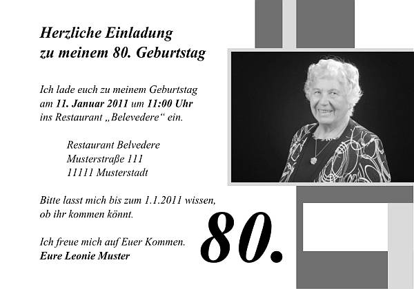 Individuelle Geburtstagseinladungen personalisierte Einladungen zum Geburtstag