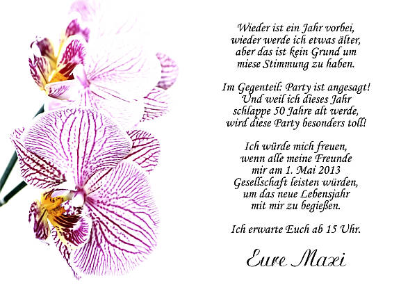 Individuelle Geburtstagseinladungen personalisierte Einladungen zum Geburtstag