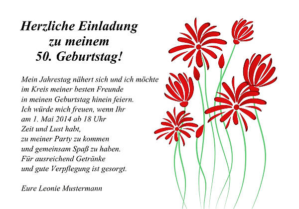 Individuelle Geburtstagseinladungen personalisierte Einladungen zum Geburtstag