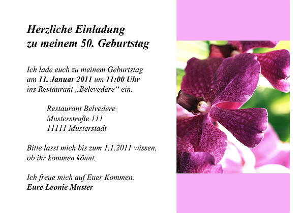 Individuelle Geburtstagseinladungen personalisierte Einladungen zum Geburtstag