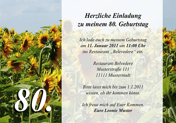 Individuelle Geburtstagseinladungen personalisierte Einladungen zum Geburtstag