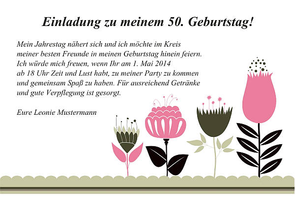 Individuelle Geburtstagseinladungen personalisierte Einladungen zum Geburtstag