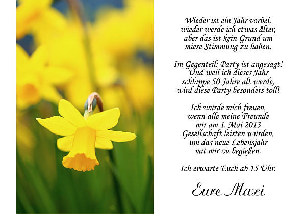 Individuelle Geburtstagseinladungen personalisierte Einladungen zum Geburtstag