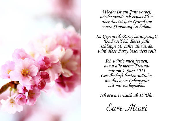 Individuelle Geburtstagseinladungen personalisierte Einladungen zum Geburtstag