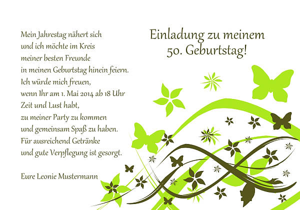 Individuelle Geburtstagseinladungen personalisierte Einladungen zum Geburtstag