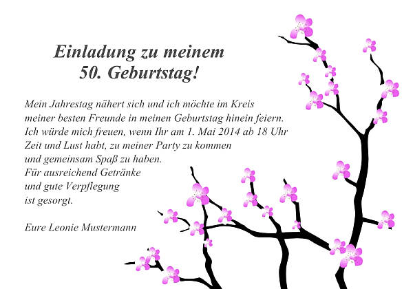 Individuelle Geburtstagseinladungen personalisierte Einladungen zum Geburtstag