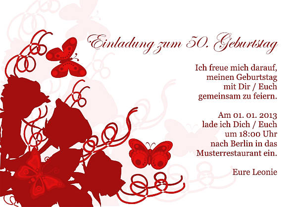 Individuelle Geburtstagseinladungen personalisierte Einladungen zum Geburtstag