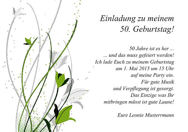 Individuelle Geburtstagseinladungen personalisierte Einladungen zum Geburtstag