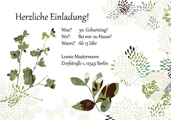 Individuelle Geburtstagseinladungen personalisierte Einladungen zum Geburtstag