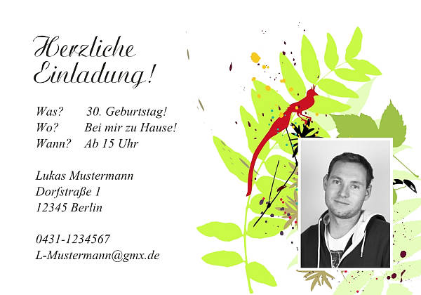 Individuelle Geburtstagseinladungen personalisierte Einladungen zum Geburtstag