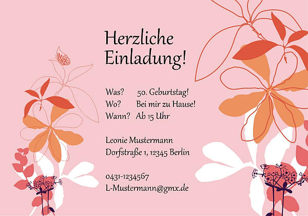 Individuelle Geburtstagseinladungen personalisierte Einladungen zum Geburtstag