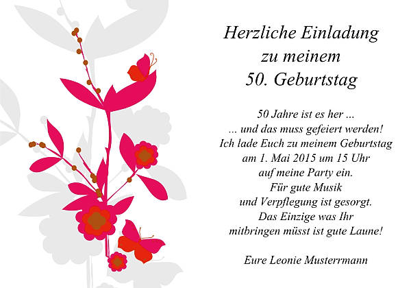 Individuelle Geburtstagseinladungen personalisierte Einladungen zum Geburtstag