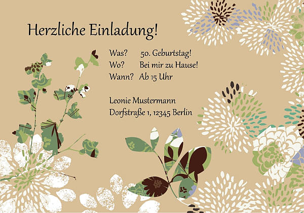 Individuelle Geburtstagseinladungen personalisierte Einladungen zum Geburtstag