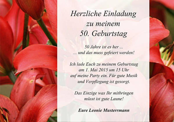 Individuelle Geburtstagseinladungen personalisierte Einladungen zum Geburtstag