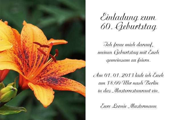 Individuelle Geburtstagseinladungen personalisierte Einladungen zum Geburtstag