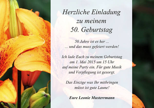 Individuelle Geburtstagseinladungen personalisierte Einladungen zum Geburtstag